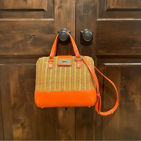 Kate Spade Waverly Terrace Maisemore Wicker Satchel Bag - Picture 4 of 12